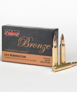PMC BRONZE .223REM 55GR FMJBT 1000RD CASE