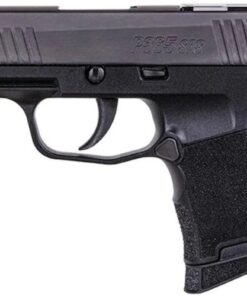 Sig Sauer P365 SAS Semi-Automatic Pistol 9mm Luger 3.1" Carbon Steel Barrel Stainless Steel Frame Nitron Finished Stainless Steel Slide Black Grips 10 Round