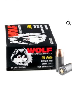 50 Rounds of .45 ACP Ammo by Wolf - 230gr FMJ