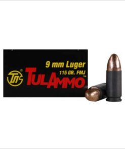 50 Rounds of 9mm Ammo by Tula - 115gr FMJ