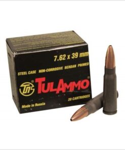 40 Rounds of 7.62x39mm Ammo by Tula - 122gr FMJ
