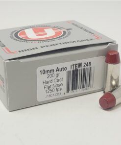 20 Rounds of 10mm Ammo by Underwood - 200gr Hard Cast