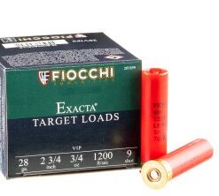 25 Rounds of 28ga Ammo by Fiocchi - #9 shot