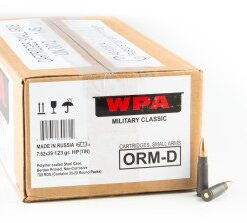 700 Rounds of 7.62x39mm Ammo by Wolf in Spam Can Tin - 123gr Hollow Point
