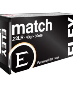 50 Rounds of .22 LR Ammo by Eley Match - 40gr LRN