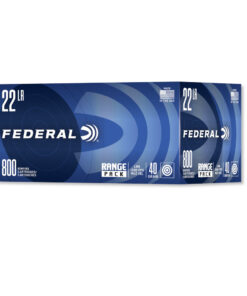 Federal 22 LR Ammunition 729B800 40 Grain Lead Round Nose Range Pack 800 Rounds