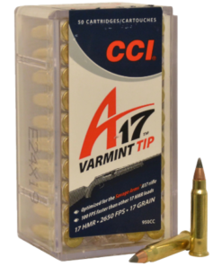 CCI A17 Ammunition 17 Hornady Magnum Rimfire (HMR) 17 Grain Tipped Varmint