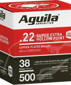 Aguila 22LR Ammunition SuperExtra 1B221118 38 Grain Hollow Point CASE 2000 Rounds