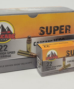 Cascade International High Velocity 22 LR Ammunition CI22LRHV34 34 Grain Copper Plated Round Nose 1500 FPS BRICK 500 Rounds