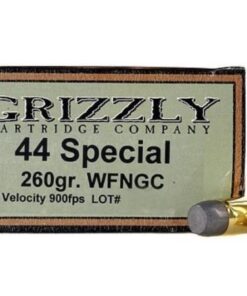 Grizzly Ammunition 44 Special 260 Grain Cast Performance Lead Wide Flat Nose Gas Check 500 rounds