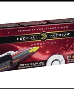 Federal Premium Ammunition 270 Winchester Short Magnum (WSM) 130 Grain Nosler Ballistic Tip 250 rounds