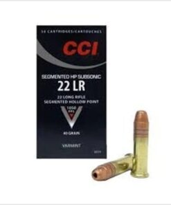 CCI 22LR Ammunition CCI0074 Subsonic Segmented Hollow Point 40 gr 1050 FPS Brick 500 rounds