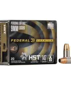 Federal Premium Centerfire Handgun Ammunition 9mm Luger 147 grain HST Jacketed Hollow Point 500 rounds