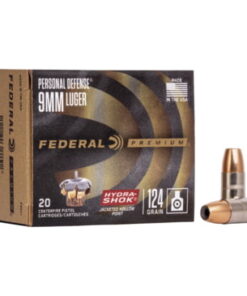 Federal Premium Centerfire Handgun Ammunition 9mm Luger 124 grain HST Jacketed Hollow Point 500 rounds