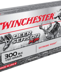 Winchester 300 AAC Blackout Ammunition Deer Season XP X300BLKDS 150 Grain Extreme Point CASE 200 Rounds