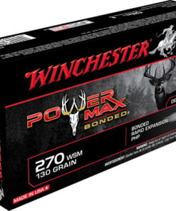 Winchester Power Max Bonded Ammunition 270 Winchester Short Magnum (WSM) 130 Grain Protected Hollow Point 250 rounds