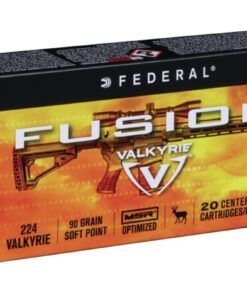 Federal Fusion MSR Ammunition 224 Valkyrie 90 Grain Bonded Spitzer Boat Tail 500 rounds