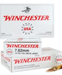Winchester USA Ammunition 7.62x51mm NATO 147 Grain Full Metal Jacket 500 rounds