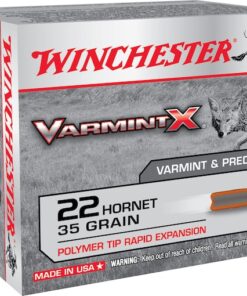 Winchester Varmint X Ammunition 22 Hornet 35 Grain Polymer Tip 500 rounds