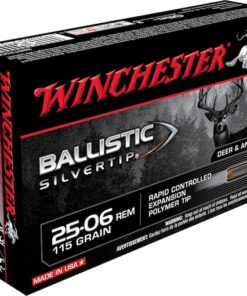 Winchester Ballistic Silvertip Ammunition 25-06 Remington 115 Grain Rapid Controlled Expansion Polymer Tip 500 rounds
