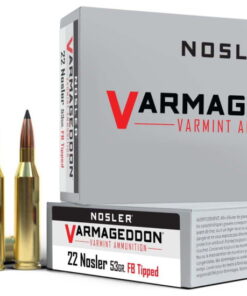 Nosler .22 Nosler Flat Base Tipped 53 grain Brass Cased 500 rounds