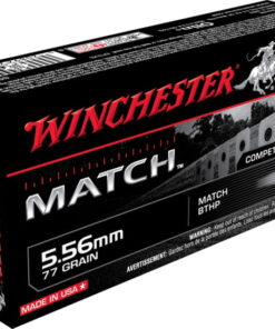Winchester MATCH 5.56x45mm NATO 77 grain Boat Tail Hollow Point 500 rounds