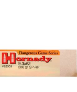 Hornady Custom Ammunition 9.3x62mm Mauser 286 Grain Spire Point Recoil Proof Box of 20