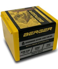 BERGER HYBRID .338 LAPUA MAGNUM 300 GRAIN HYBRID TACTICAL OPEN TIP MATCH (OTM) BRASS 100 ROUNDS