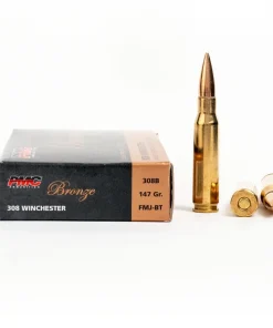 308 Win – 147 gr FMJ-BT – PMC (308B) – 500 Rounds